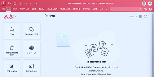 How to open Documents using Soda PDF Online – Soda PDF